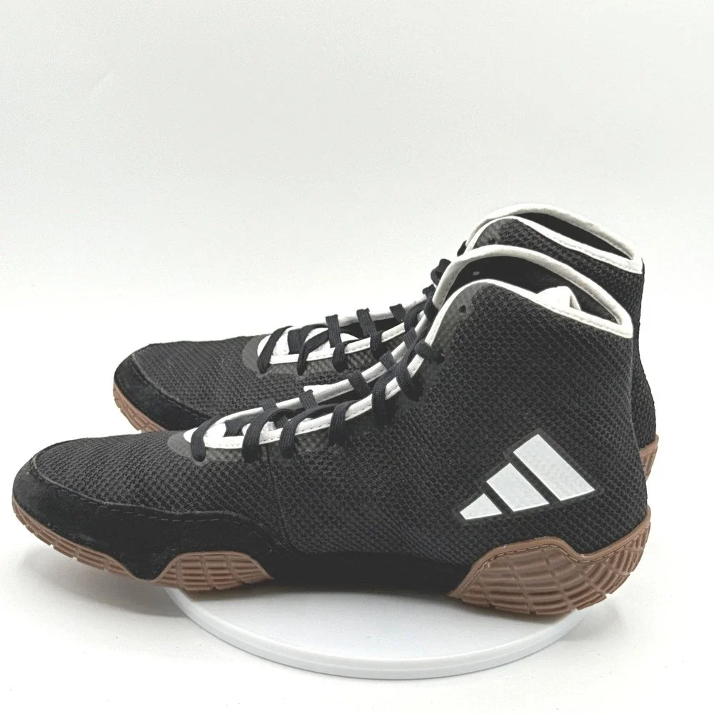 Adidas Tech Fall 2.0 Wrestling Shoes Size‎ 8.5 Mens Black/White/Gum FZ5388, NEW